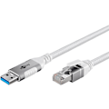 Miniatyrbild 4 av 10: Ethernet-kabel USB-A 3.0 till RJ45, 10 m