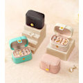 Miniatyrbillede 2 af 3: Mini PU læder ringæske Sort