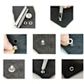 Miniatyrbild 8 av 9: Eyelet Grommet Kit - 200 set (4 färger x 50 set) + 3 verktyg + förvaringslåda