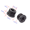 Miniatyrbillede 2 af 2: Stativhovedadapter 3/8" indvendigt gevind til 5/8" udvendigt gevind (sort) 5-pak 3/8-16