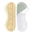 Miniatyrbild 1 av 4: Hälkuddar i läder för skoskav - 2-pack (Svart) Beige