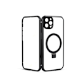 Miniatyrbild 1 av 8: Transparent, Magnetiskt Fodral med Stativ för iPhone iPhone 13 Pro max Svart