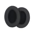 Universal Oval Ørepuder 95x80mm Proteinlæder - Sort (2 stk)