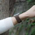 Miniatyrbillede 5 af 7: Åndbar magnetrem til Apple Watch Series 1-9 generationer 42/44/45 mm Lysebrun