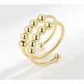 Miniatyrbild 4 av 5: Justerbar Antistressring i Koppar Guld 17 mm