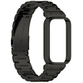 Miniatyrbillede 2 af 11: Urrem i rustfrit stål til Xiaomi Band 9 Active & Redmi Band 3 Sort
