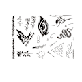 Miniatyrbild 2 av 3: Svarta tillfälliga tatueringar - 5-pack model 2