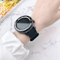 Miniatyrbillede 3 af 3: 22mm silikon urrem til Huawei GT4/3 Samsung Watch Sort