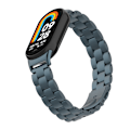 Miniatyrbillede 5 af 6: Stilfuldt rustfrit stål armbånd til Xiaomi Mi Band 9 Grå