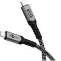Miniatyrbillede 1 af 11: USB-C™-kabel med tekstilkappe, USB4™, 240 W, 40 Gbit/s, Power Delivery, 1,5 m