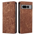 Miniatyrbillede 1 af 6: Magnetisk lædercover til Google Pixel 8 Pro Brun