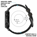 Pikkukuva 3 / 8: Ranneke Samsung Gear S3 Classic, Frontier, Galaxy Watch 22 mm Nahka musta