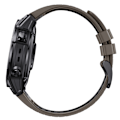 Pikkukuva 4 / 5: Tyylikäs pikakiinnityshihna Garmin Fenix 7X Pro -kelloon Ruskea