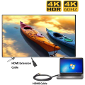 Miniatyrbillede 2 af 4: INF HDMI-kabel 4K@60Hz HDMI 2.0 Sort 1 m