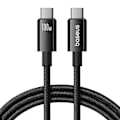 Miniatyrbillede 2 af 10: Baseus-kabel USB Tungsten Gold USB-C til USB-C 100W 1,5m (sort)