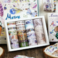 Miniatyrbild 4 av 5: Dekorativt Washi-tejpset för gör-det-själv - 20 rullar