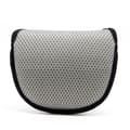 Mesh Semicircle Golf Putter Head Cover - Breathable Nylon Mesh Putter Protector Gray Gray