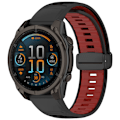 Miniatyrbillede 2 af 4: Urrem til Garmin Smartwatch Sort+rød 22 mm