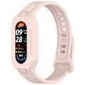 Pikkukuva 4 / 4: Yleiskäyttöinen silikoniranneke Xiaomi Mi Band 9, 8, 7, 6, 5 -laitteille Vaaleanpunainen