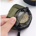 Miniatyrbillede 2 af 4: Canvas Bluetooth Øretelefon Etui - Kompakt Camouflage Pose Grøn