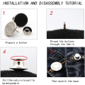 Miniatyrbillede 3 af 7: Aftagelige jeansknapper 10-pak Mode Jeans