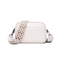 Crossbody-väska Axelremsväska PU-läder White White