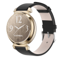 Miniatyrbillede 3 af 6: Læderurrem til Garmin Lily 2 Sort