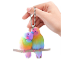 Miniatyrbillede 1 af 7: Akryl kat nøglering Sød tegneserie kattetaske vedhæng til bil dekoration MultiColor