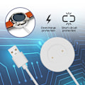 Miniatyrbillede 8 af 9: INF Huawei Watch GT 2E / Honor Magic Watch 2 Opladningsdock Hvid