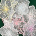 Miniatyrbillede 2 af 11: 12-delt Lace Flower Applique Broderede Patches til DIY Crafts