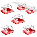 Miniatyrbild 1 av 8: Självhäftande kabelhållare 50-pack Transparent
