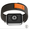 Miniatyrbillede 3 af 3: Redmi Watch 4 flettet nylon urrem Sort + lysegrå
