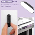 Miniatyrbillede 2 af 5: Silikone Pen Holder Clips - 2-pak Sort