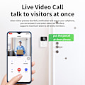 Miniatyrbild 6 av 11: X9 Vit Smart WiFi Video Dörrklocka med Mörkerseende