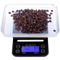 Miniatyrbillede 10 af 10: Digital køkkenvægt/kaffevægt 3 kg/0.1g Sort Sort