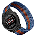 Miniatyrbillede 2 af 4: Garmin Fenix 7X Pro/Fenix 58 Metal Urrem Quick Release Milanese Rustfrit Stål Blå 22 mm