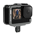 Miniatyrbillede 5 af 9: TELESIN aluminiumsbur til GoPro Hero 12/11/10/9 +vertikal adapter
