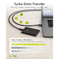 Miniatyrbild 5 av 9: Certifierad USB-C™-kabel, USB4™ version 2.0, 240 W, 80 Gbit/s, PD, 1,2 m