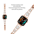Miniatyrbillede 2 af 6: Huawei Fit 3 Clover Chain Strap Rose guld