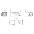 Miniatyrbild 4 av 4: Keystone-modul RJ45 CAT 6A, STP, slim-line