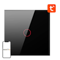 Miniatyrbild 1 av 4: Smart Light Switch ZigBee Avatto ZTS02-EU-B1 1-vägs TUYA (svart)