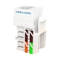 Miniatyrbillede 1 af 2: Keystone Jack Coupler Cat.5E UTP 180-graders ventilation IPBW0 Hvid