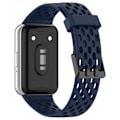 Miniatyrbillede 4 af 4: Urrem til Samsung Galaxy fit3 (SM-R390) silikone i hulstil Blå