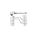 Miniatyrbild 3 av 3: TAE-F-kabel (universal pinout), vit