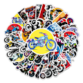 Miniatyrbillede 1 af 5: DIY Sticker Pack - 50 unikke designs Motorcykel