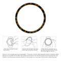 Pikkukuva 3 / 3: Musta ja oranssi kehys Fenix 8:lle (43 mm) - Värikäs versio