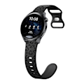 Miniatyrbillede 1 af 3: 20 mm silikon urrem til Huawei GT4/3 Samsung Watch Sort