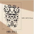 Miniatyrbild 2 av 3: 6-pack tillfälliga tatueringar med djurmotiv model 1