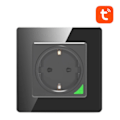 Miniatyrbillede 1 af 2: Smart WiFi vægstik Avatto N-WOT10-EU-B TUYA (sort)