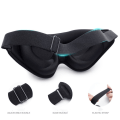 Miniatyrbild 3 av 5: Mjuk 3D sovmask ögonmask för flygresor yoga vila Svart